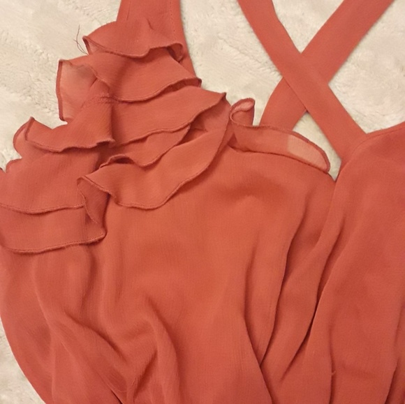 Coral/orange xhilaration dress 2/20$ - Picture 3 of 4